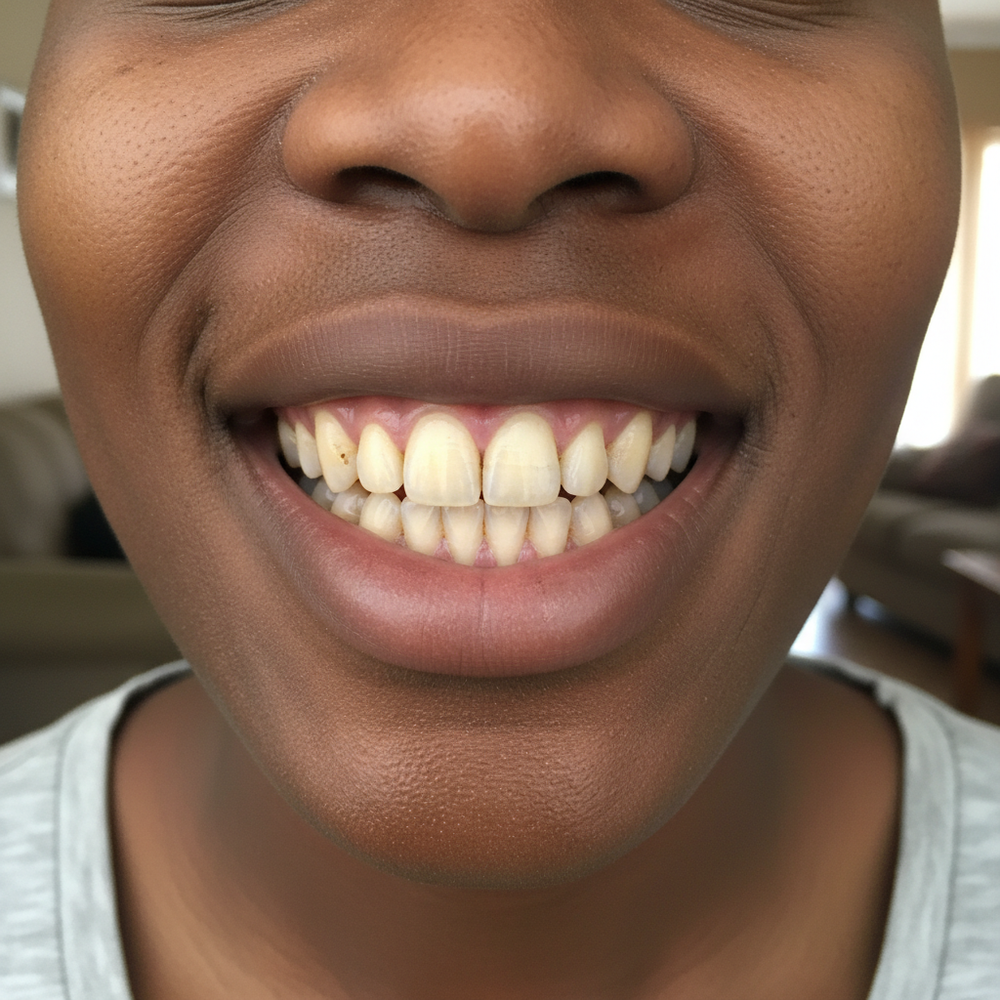 Before - More Visible Staining