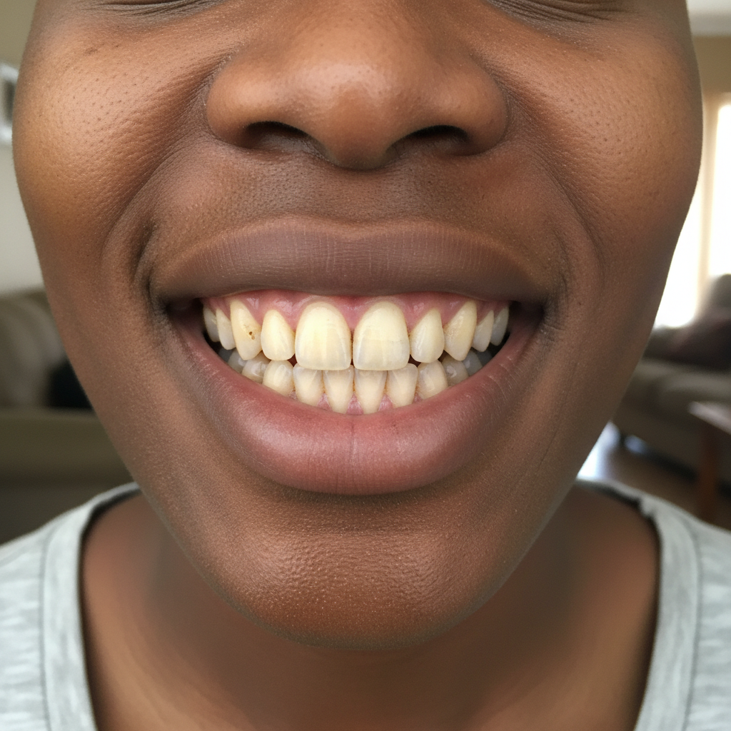 Before - More Visible Staining